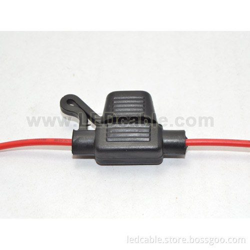 Waterproof In-Line Blade Fuse Holder with DC Connector For motorcycle accent LED light